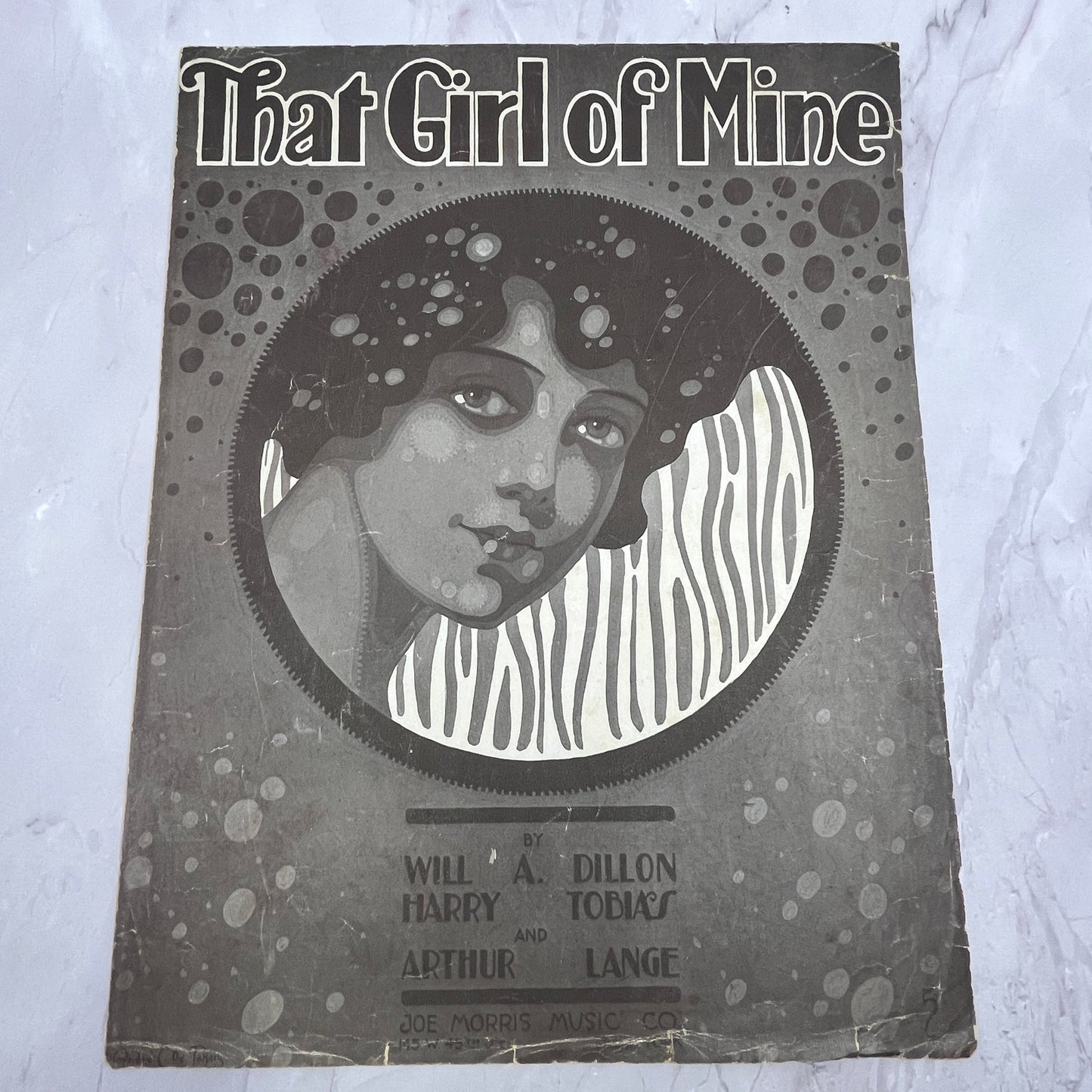 That Girl of Mine Will Dillon Harry Tobias Arthur Lange 1916 Sheet Music V15