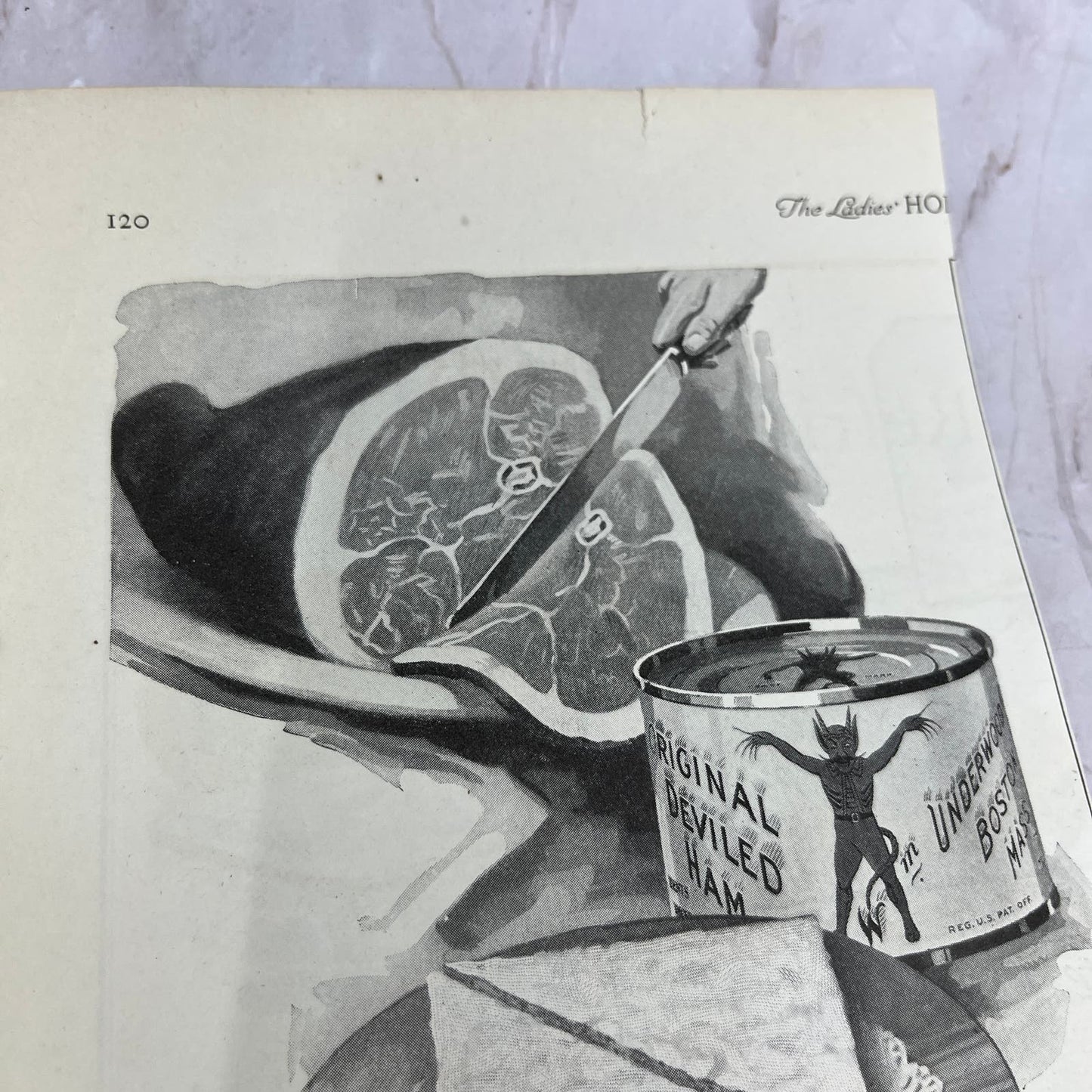 Underwood Pure Deviled Ham Wm. Underwood Co Boston 1924 Magazine Ad FL6-11