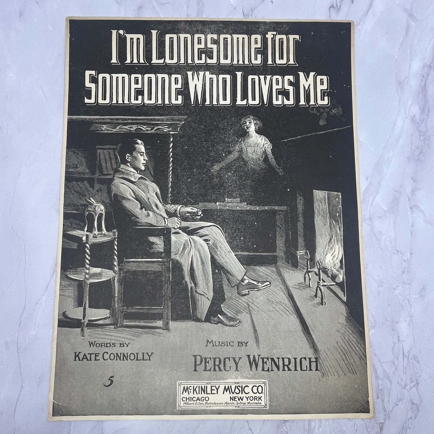 I'm Lonesome For Someone Who Loves Me Percy Wenrich 1911 Sheet Music V15