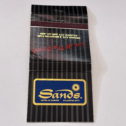 Sands Hotel & Casino Atlantic City NJ Vintage Matchbook Cover TB6-MB1-9