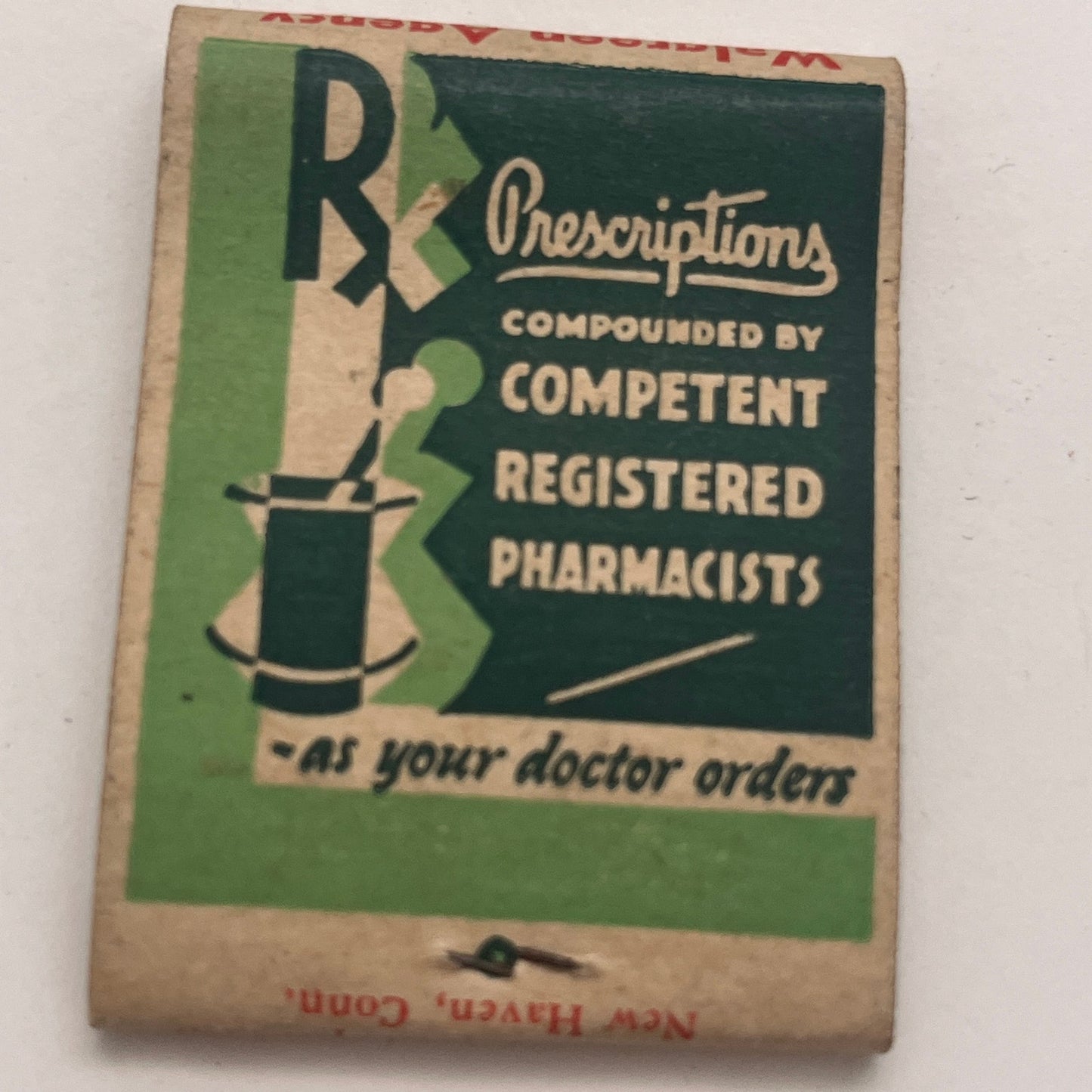Midtown Drug Co Peter Levinson Hartford CT Vintage Matchbook Cover TB8-MB2-5
