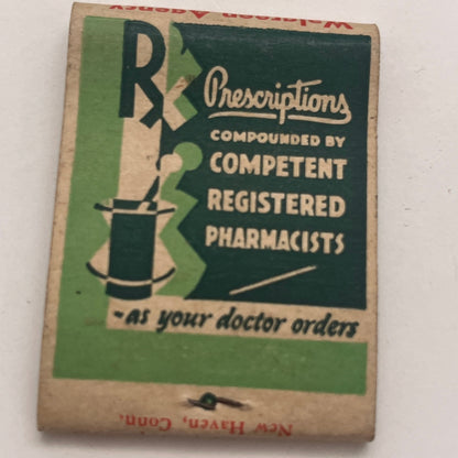 Midtown Drug Co Peter Levinson Hartford CT Vintage Matchbook Cover TB8-MB2-5