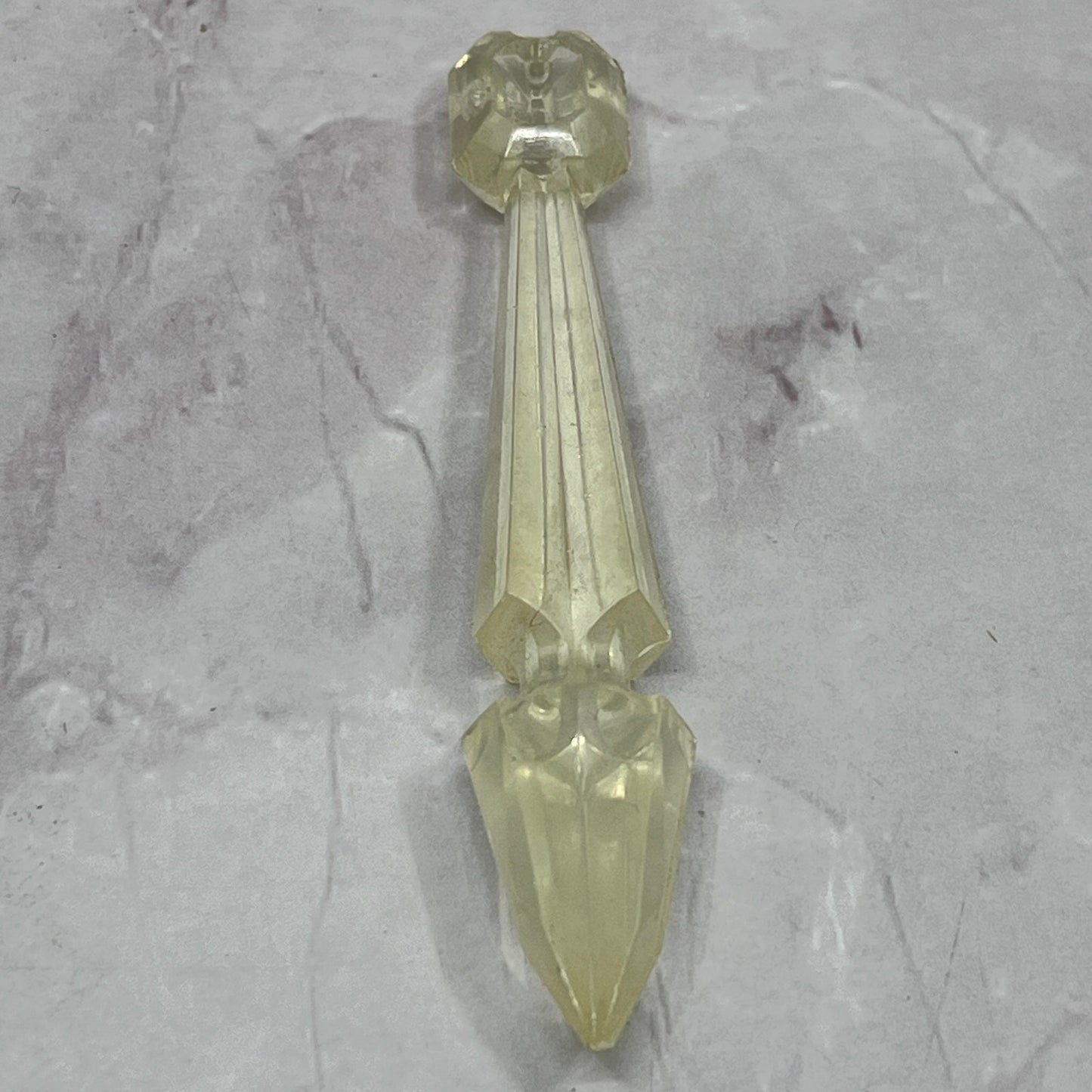 1950s Lucite Acrylic Boudoir Waterfall Lamp Crystal Prism Replacement SB7-2