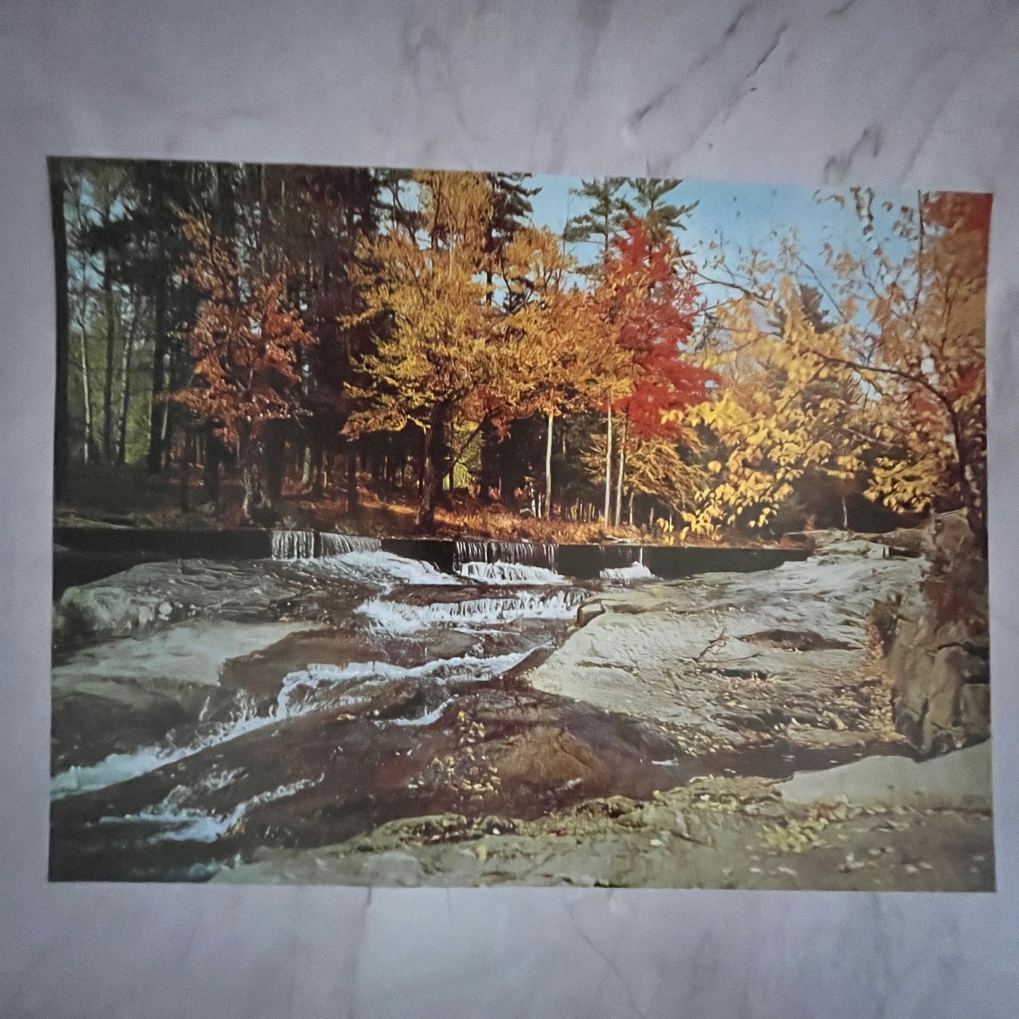 Jackson New Hampshire Wildcat River Autumn 12x16" Art Print FL1