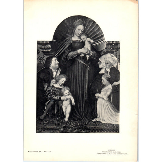 The Meyer Madonna - Holbein 1900 Victorian Art Print AB8-MA8