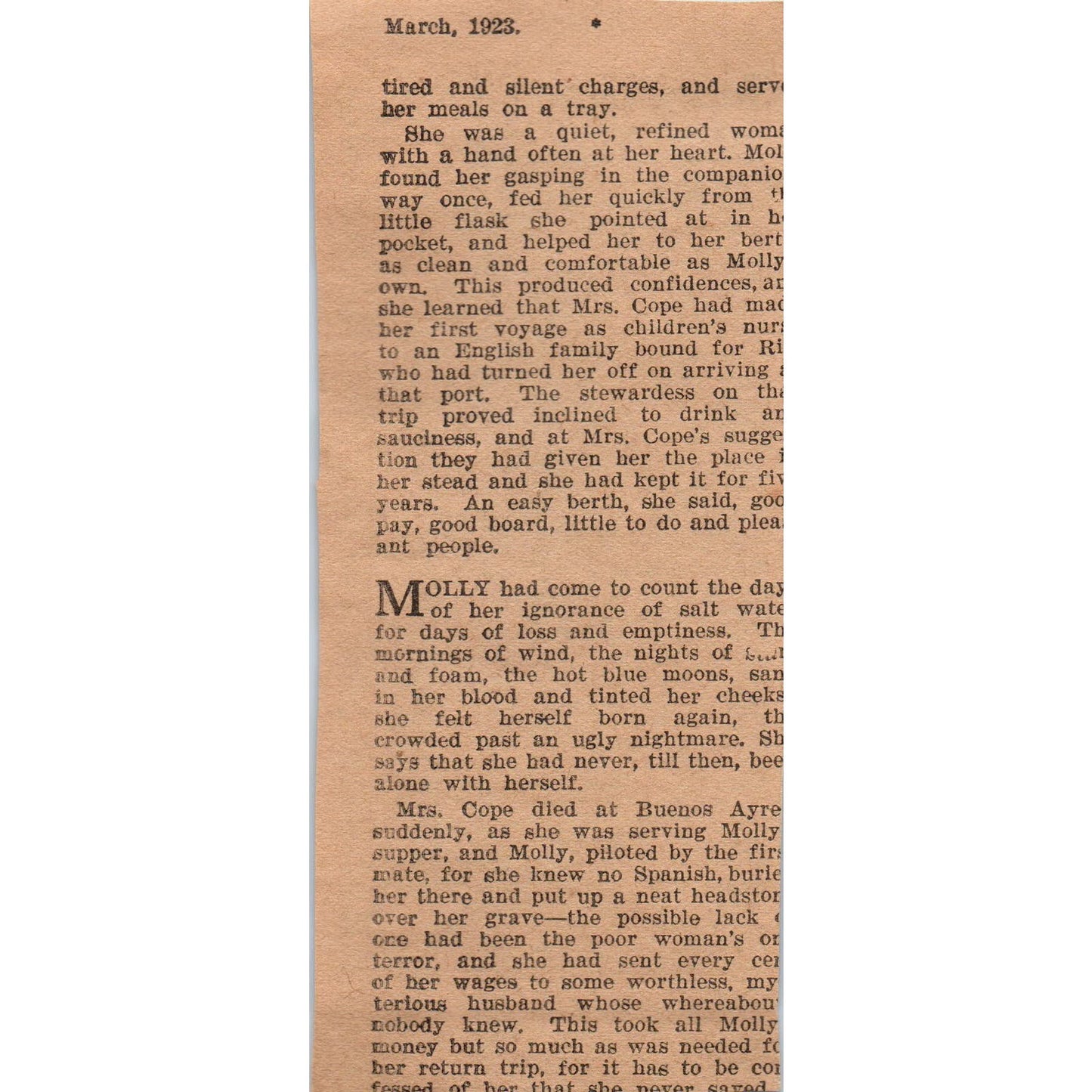 Starr & Starr Chicago Sateen House Dress Mail Order 1923 Magazine Ad Clip AE1-4