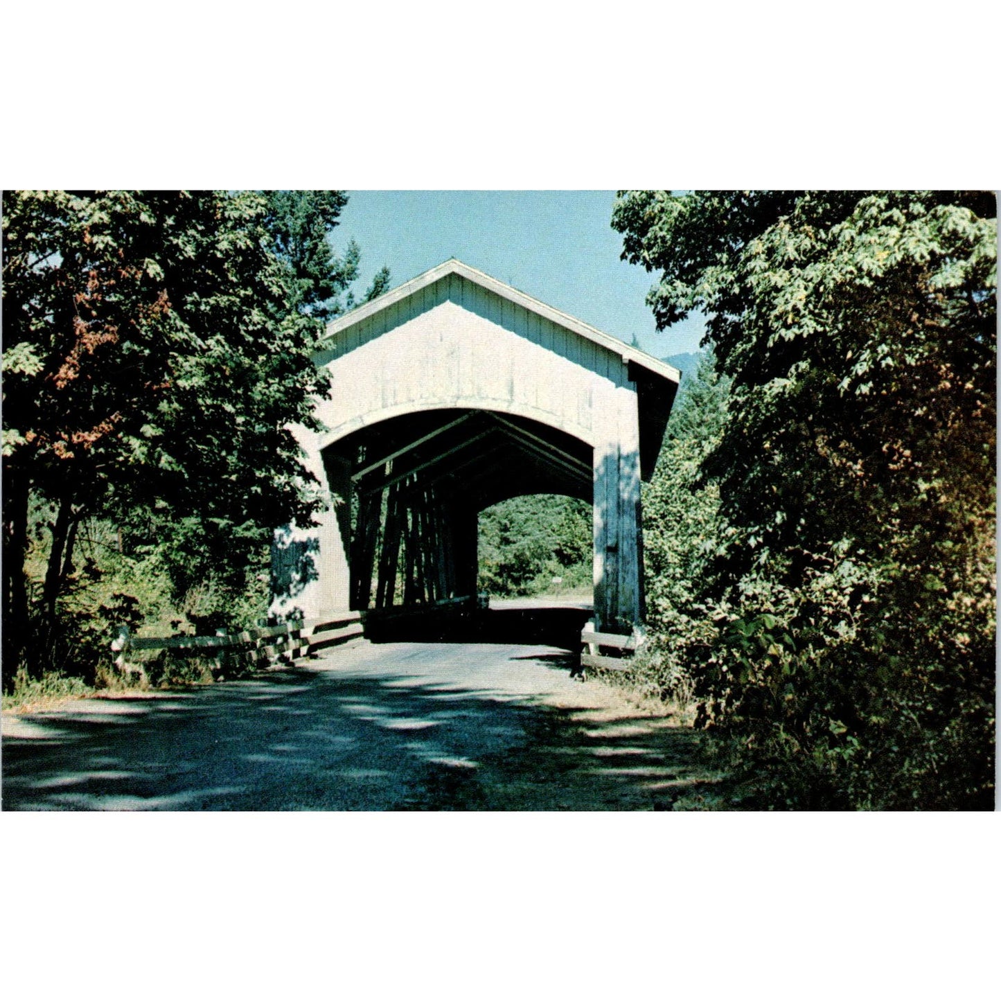 Short Covered Bridge W.G. 37-22-09 Cascadia OR Vintage Bridge Postcard PD6