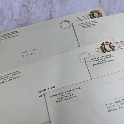 1950s Lot State of New Jersey Trenton Postal Cover Envelopes TI5-E-15