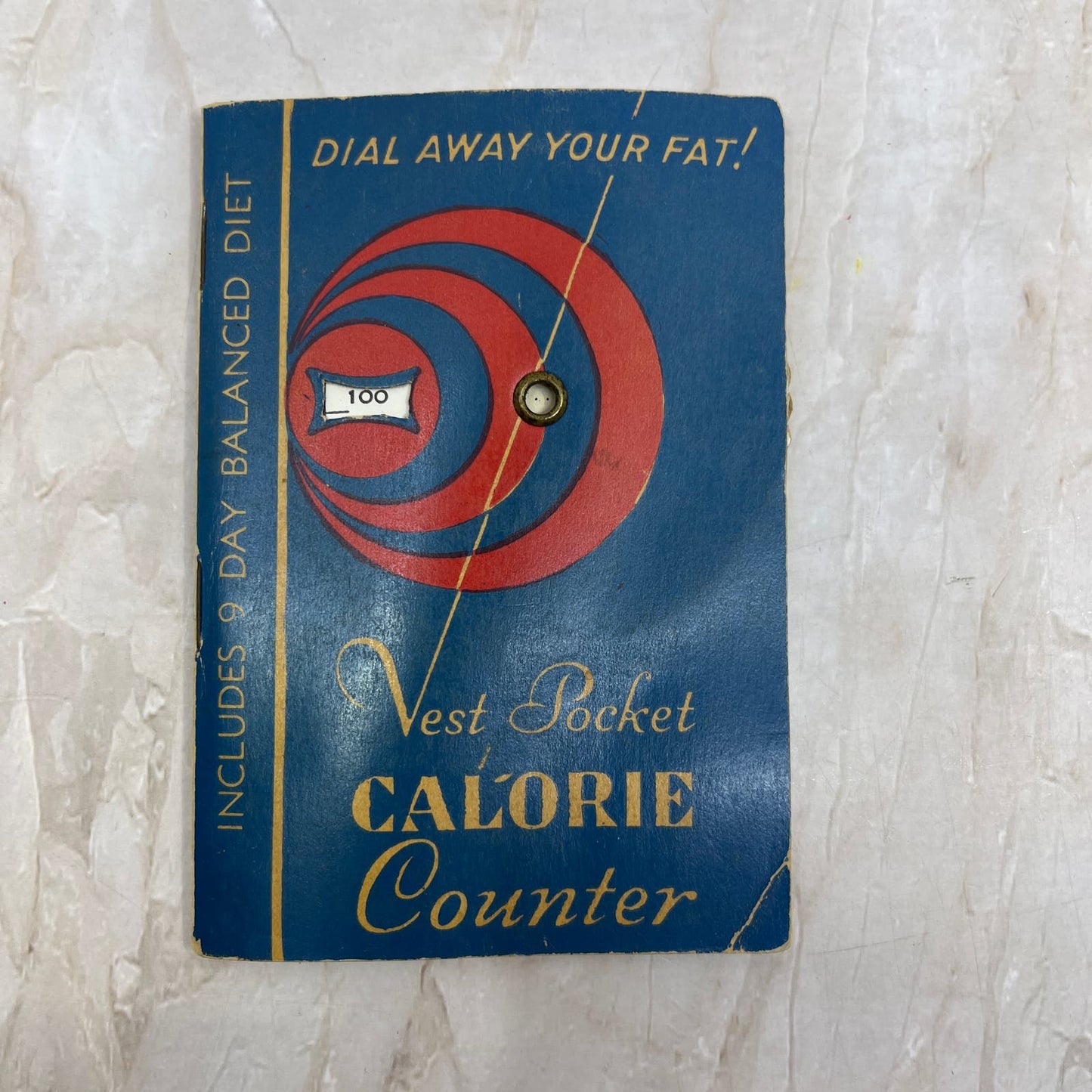1956 Vest Pocket Calorie Counter Dial Away Your Fat Book Health Builder TF5-L3