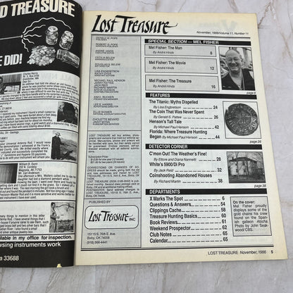 1986 Nov - Lost Treasure Magazine - Treasure Hunting Gold Prospecting M15