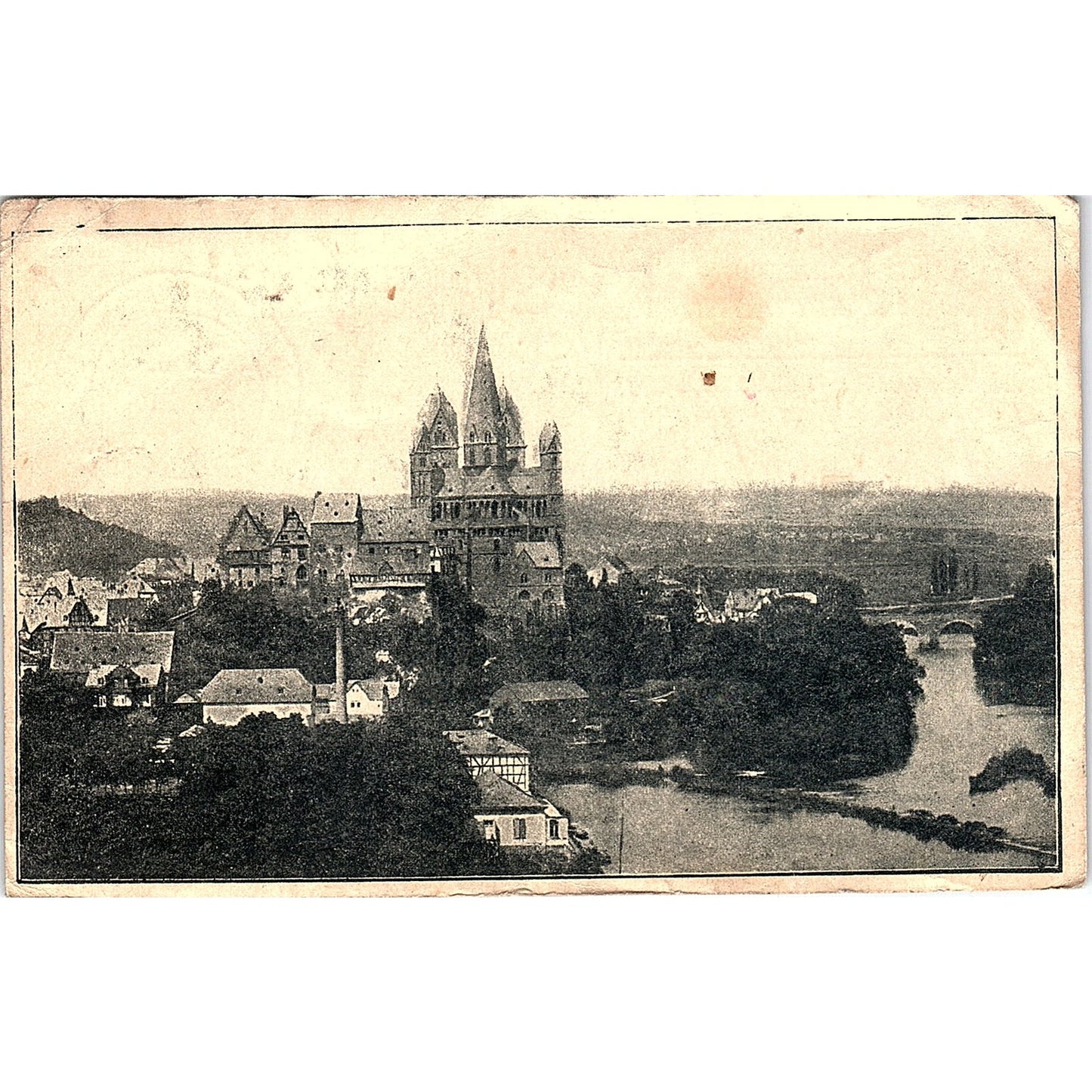 1919 WWI German POW Returning Home Limburg (Lahn) Antique Postcard PE10