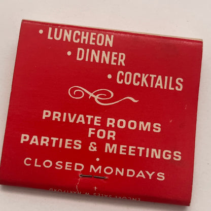 Sanford Barn Restaurant Hamden CT Vintage Matchbook Cover TB8-MB2-4