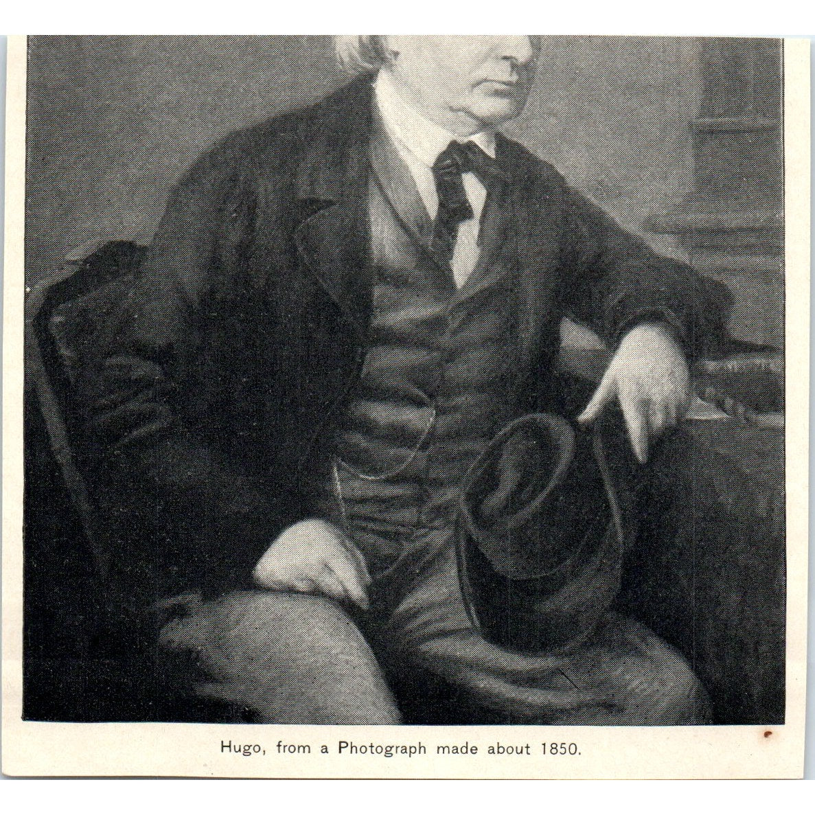 Victor Hugo Etching by Salmon Print 1892 Magazine Ad AB6-SM2