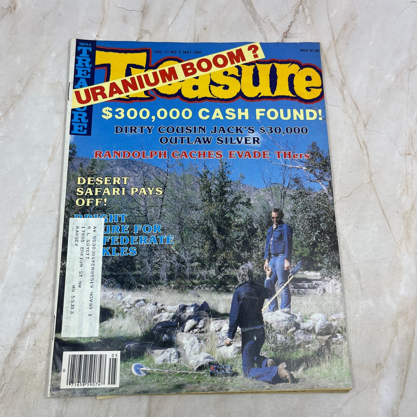 1980 May - Treasure Magazine - Treasure Hunting Metal Detecting Gold Coins M10