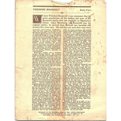 Birthplace of Theodore Roosevelt J. Conacher Vintage Art Print 7x9" V17