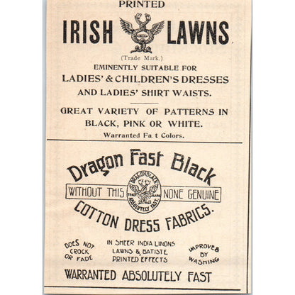 Warren Hose Supporters George Frost Co Boston 1892 Magazine Ad AB6-3