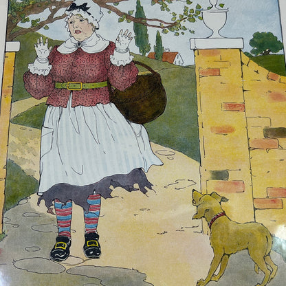 The Old Woman and The Pedlar Mother Goose Print Blanche Fisher Wright FL6-9