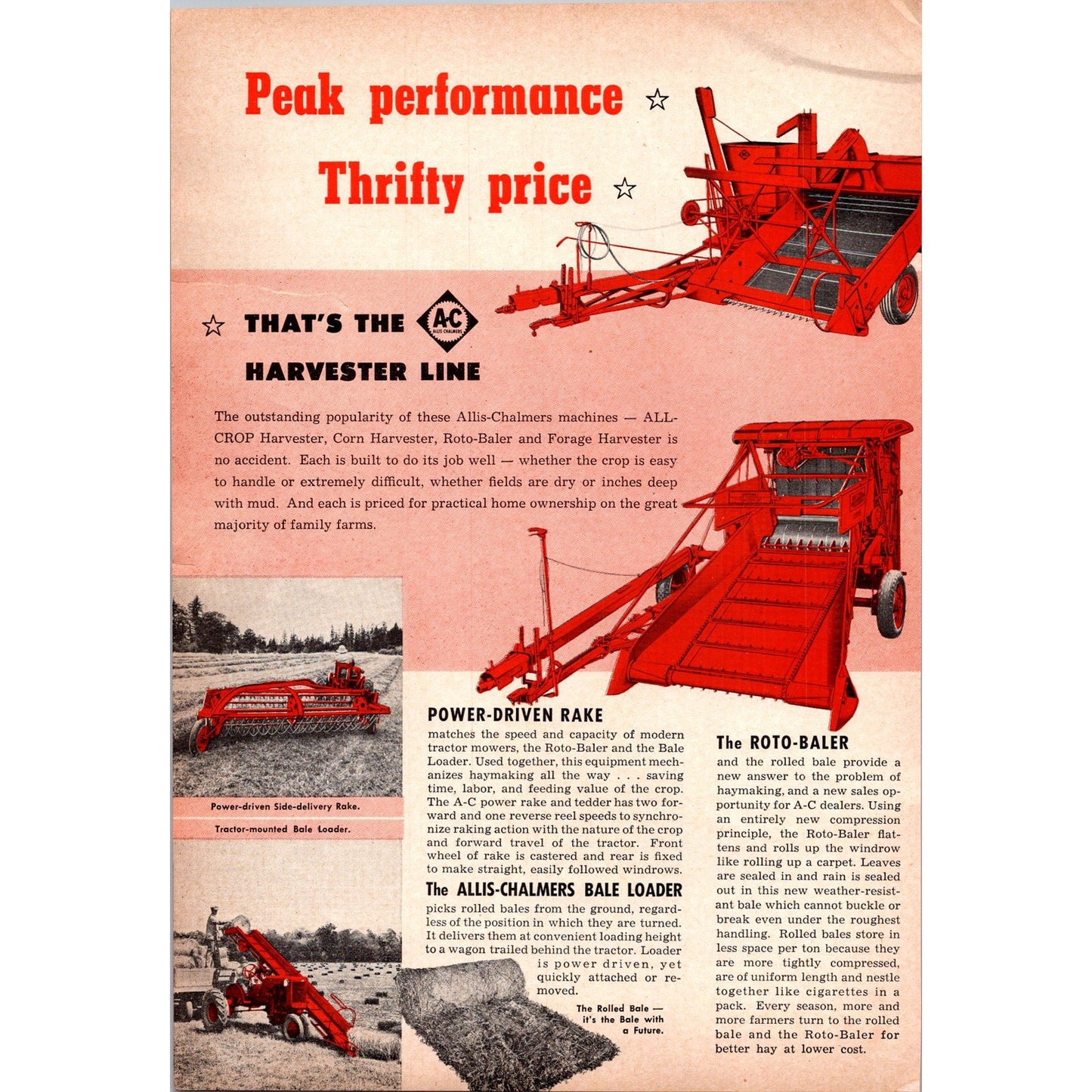 1949 Allis-Chalmer Tractor Division Milwaukee WI Equipment 2 Page Ad I16