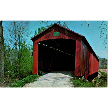 Putnam County Oakalla Bridge Indiana Covered Bridge Postcard PC8