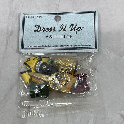 Novelty Sewing Buttons Jesse James Co Dress It Up A Stitch in Time #348 NIP SB7