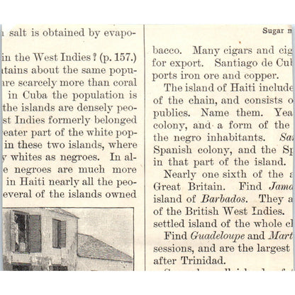 A House in Central America 1901 Engraving AF2-A6