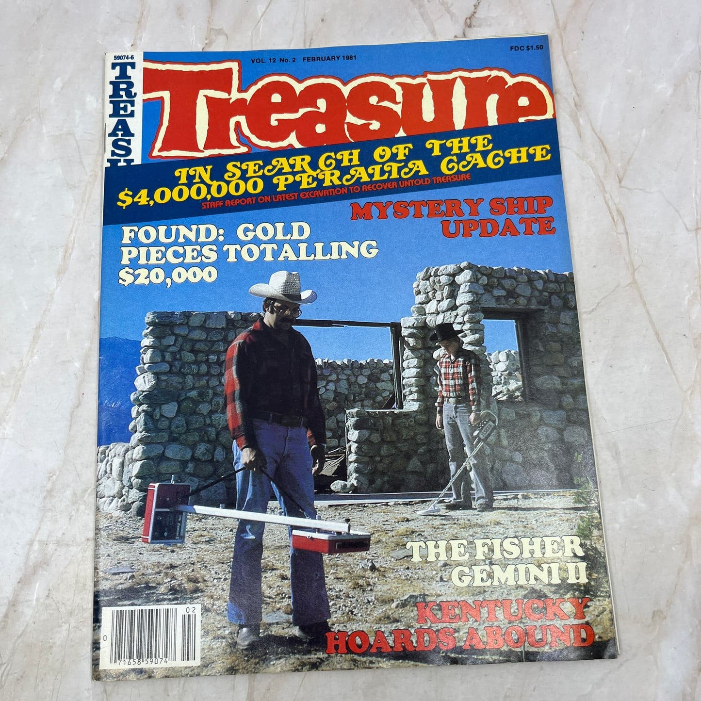 1981 Feb - Treasure Magazine - Treasure Hunting Metal Detecting Gold Coins M10