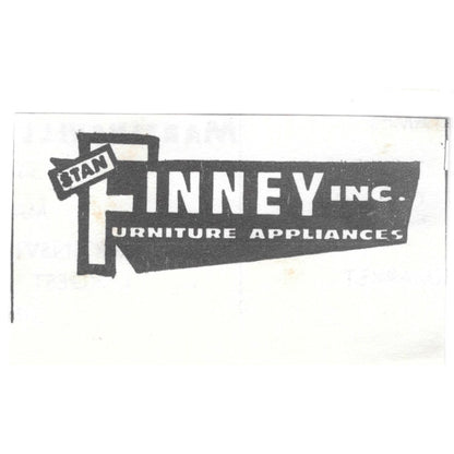 Stan Finney Inc Furniture Appliances Martinsville VA 1960s Ad AG2-S7