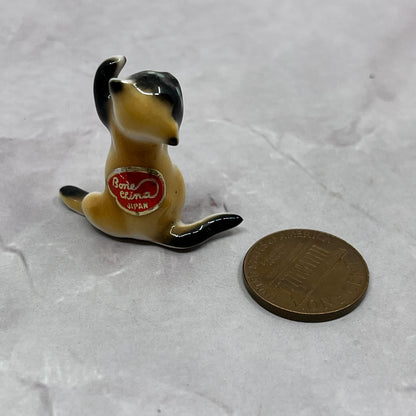 1950s Bone China Siamese Cat Miniature Japan 1.25" SE2-2