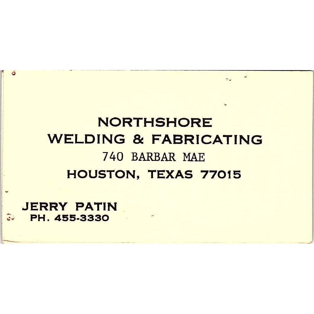 Jim Stoll's Welding JSW Ontario CA Vintage Business Card SC9-B12