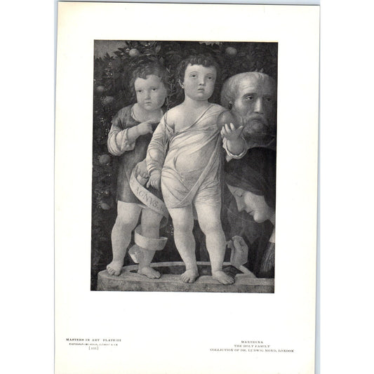 The Holy Family -  Mantegna c1905 Art Print D15