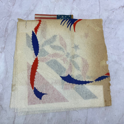 1940s 4th of July Napkin and Flag (Attached) TA9-E2