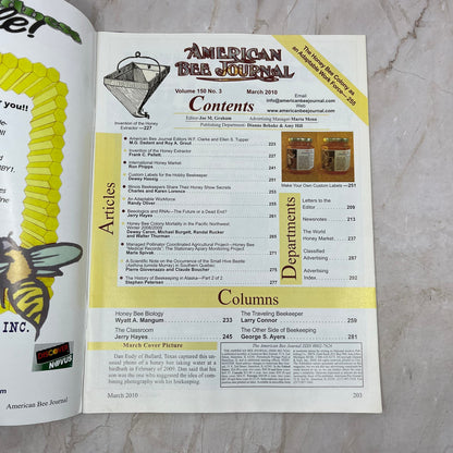 2010 March - American Bee Journal Magazine - Bees Beekeeping Honey M9