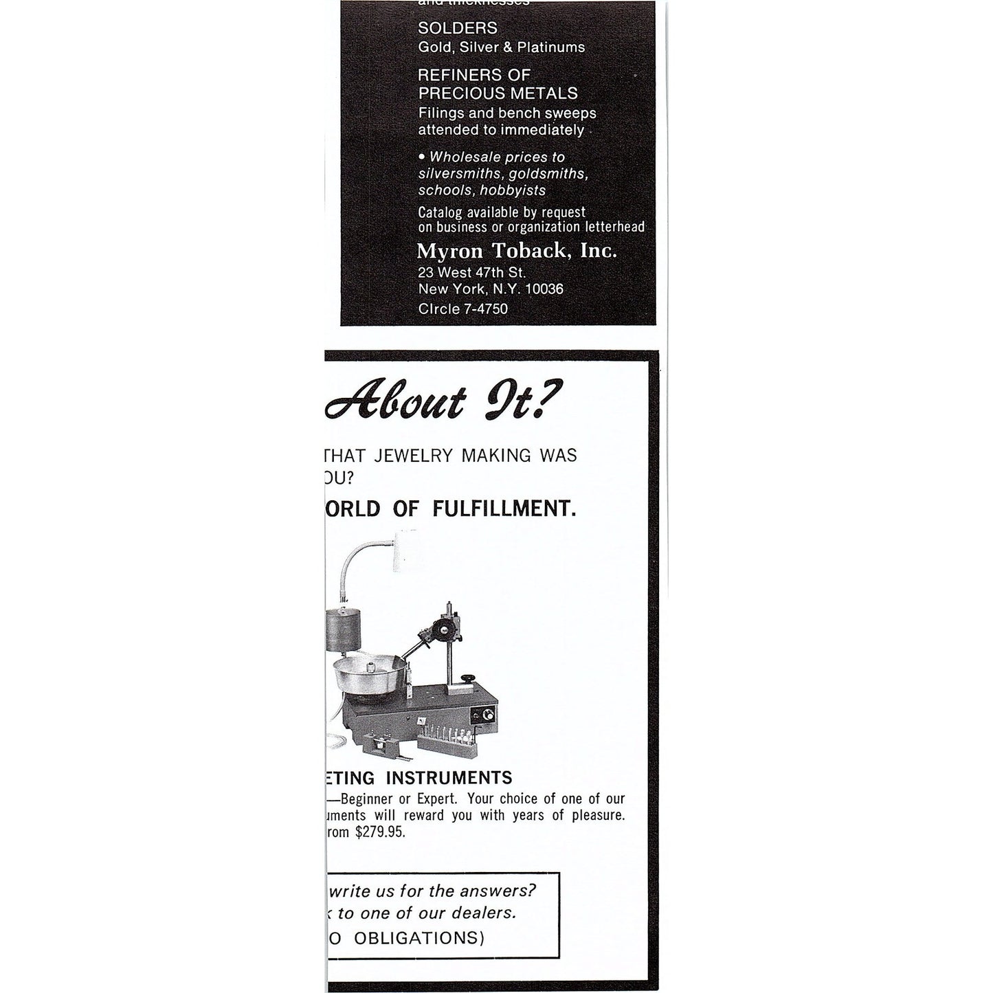 Ned's Rock Corner YAG Lemon Grove California 1972 Ad AF8-2