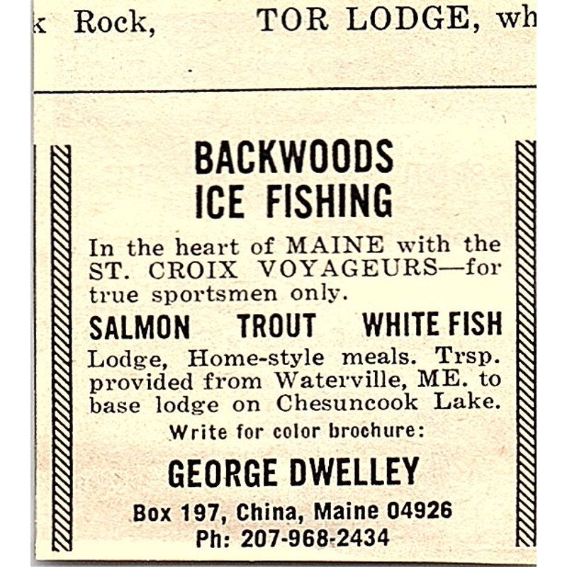 Arctic Adventures Expeditions for Sportsmen Montreal Quebec 1977 Ad AF6-M3