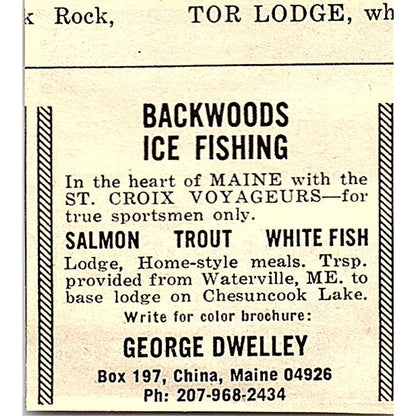 Arctic Adventures Expeditions for Sportsmen Montreal Quebec 1977 Ad AF6-M3