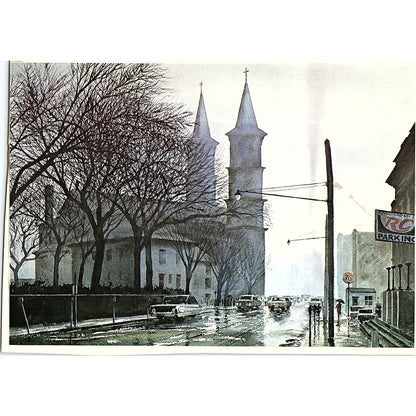 Grace Church, Broadway and Rector St. Vintage Art Print 6x8 V12