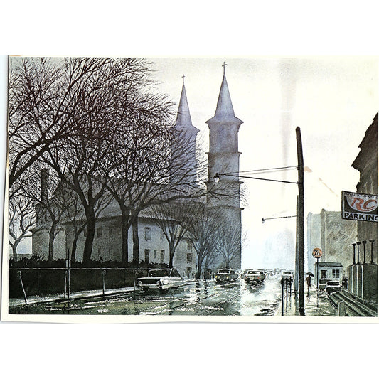 Grace Church, Broadway and Rector St. Vintage Art Print 6x8 V12