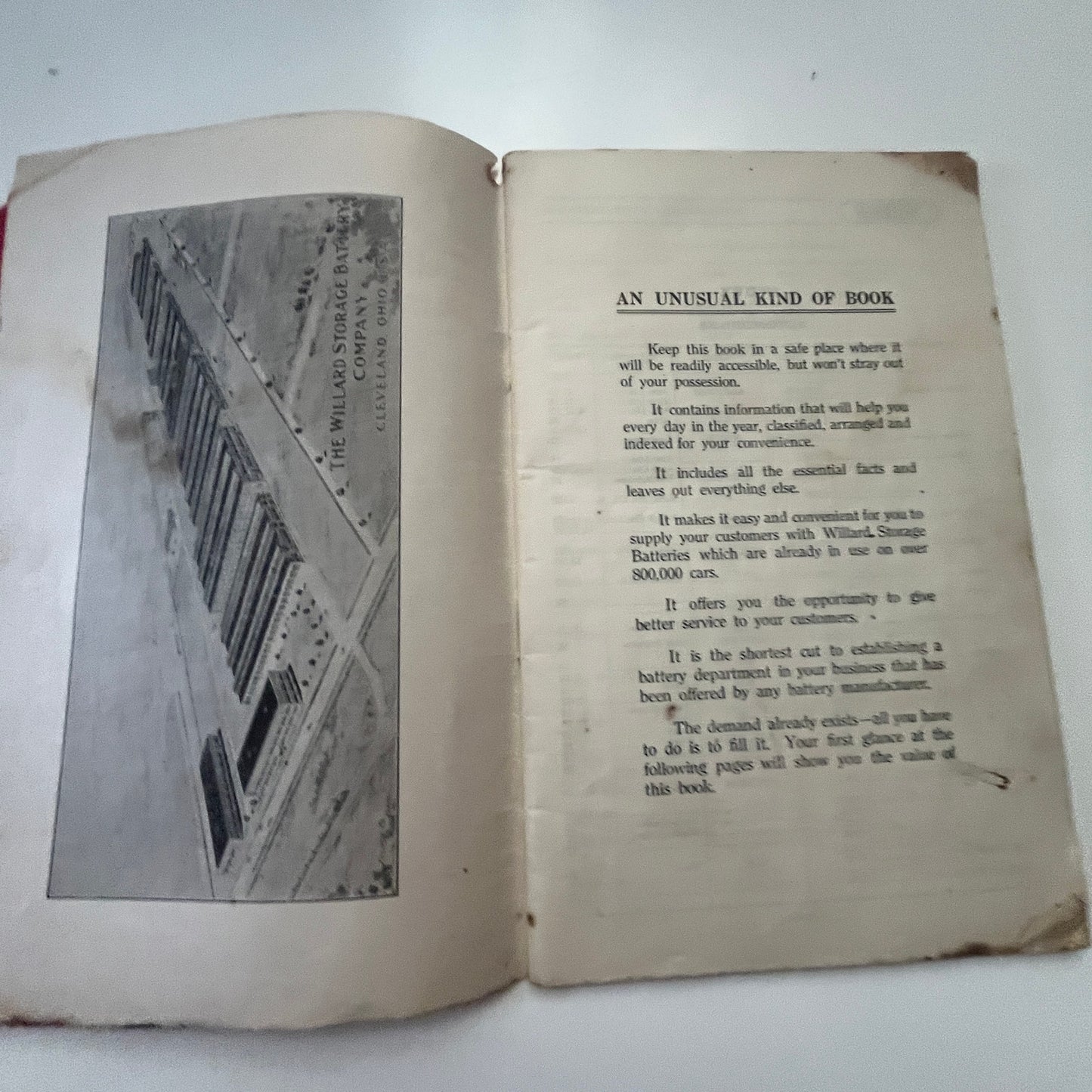 1916 Willard Storage Battery Co Bulletin Catalog Booklet Cleveland OH TG2-OB