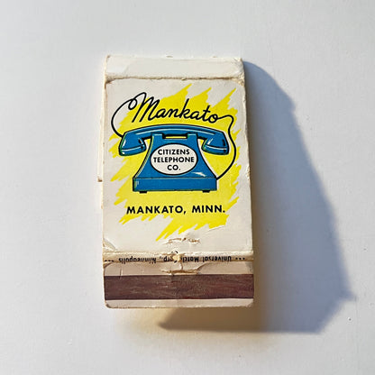 Teddy Telephone Citizens Telephone Mankato MN Fold Out Matchbook Cover MB111-6
