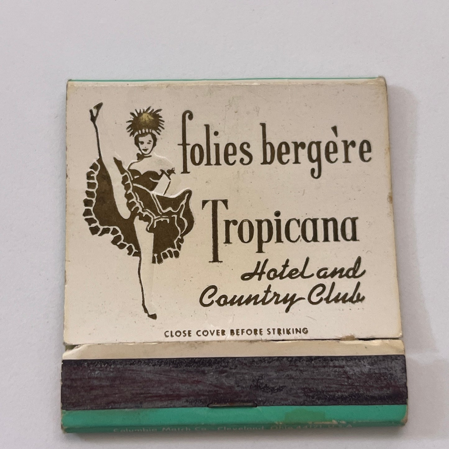 Folies Bergere Tropicana Hotel Las Vegas NV Vintage Matchbook Cover TB8-MB-9