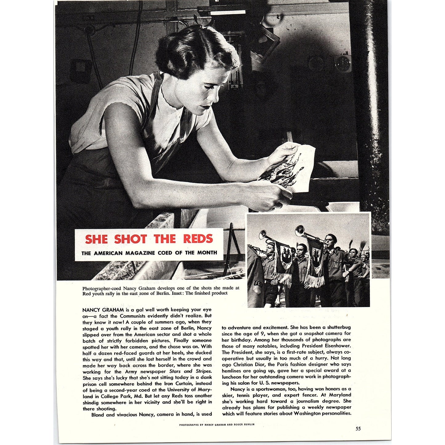 Nancy Graham East Berlin Photographer, Elaine Asch Baby 1953 Clip V26-4