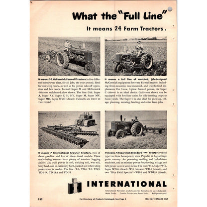 1953 International Harvester IH McCormick Equipment 2 Page Ad I15