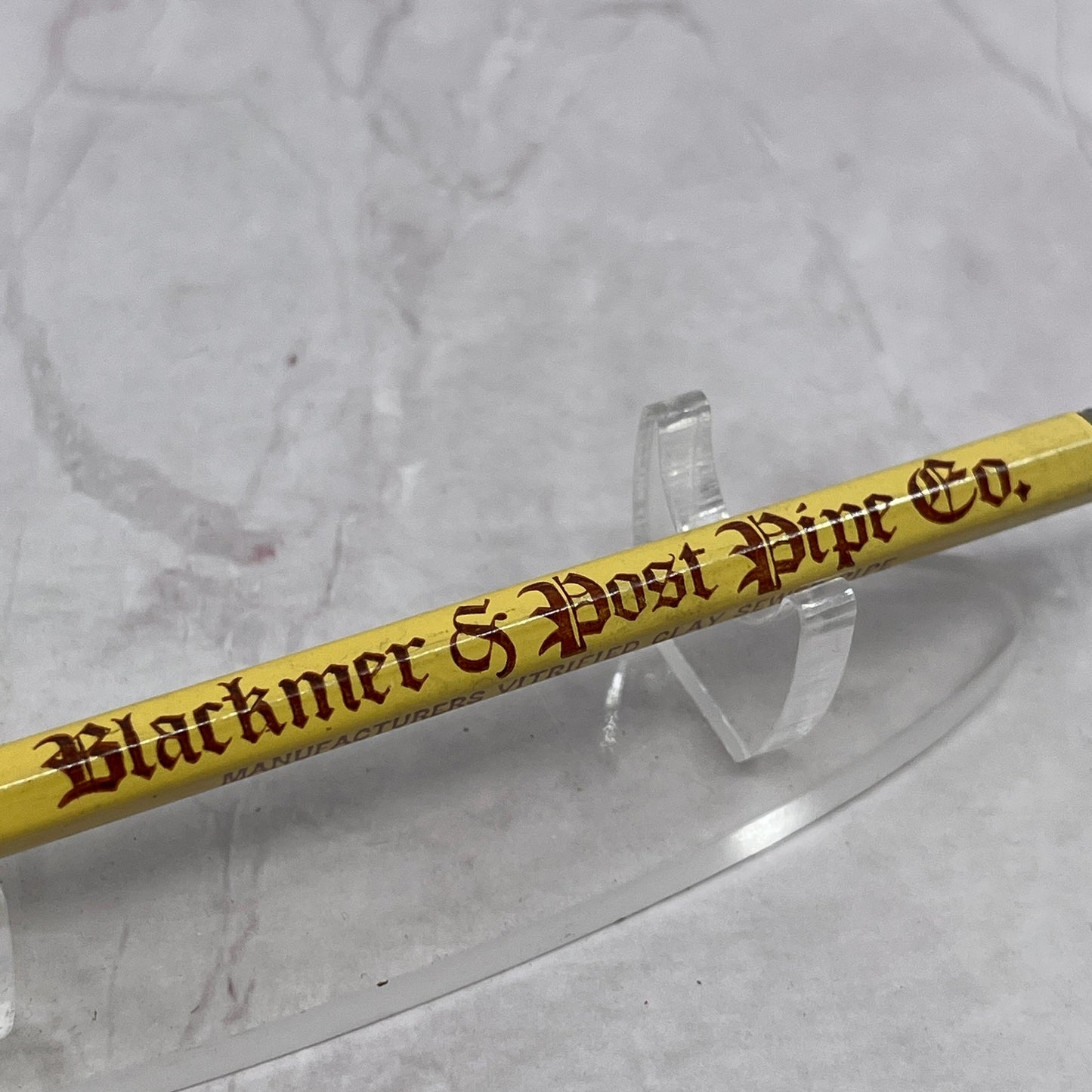 Vintage Blackmer & Post Pipe Co Clay Sewer Pipe St. Louis MO Pencil TC5-PN2