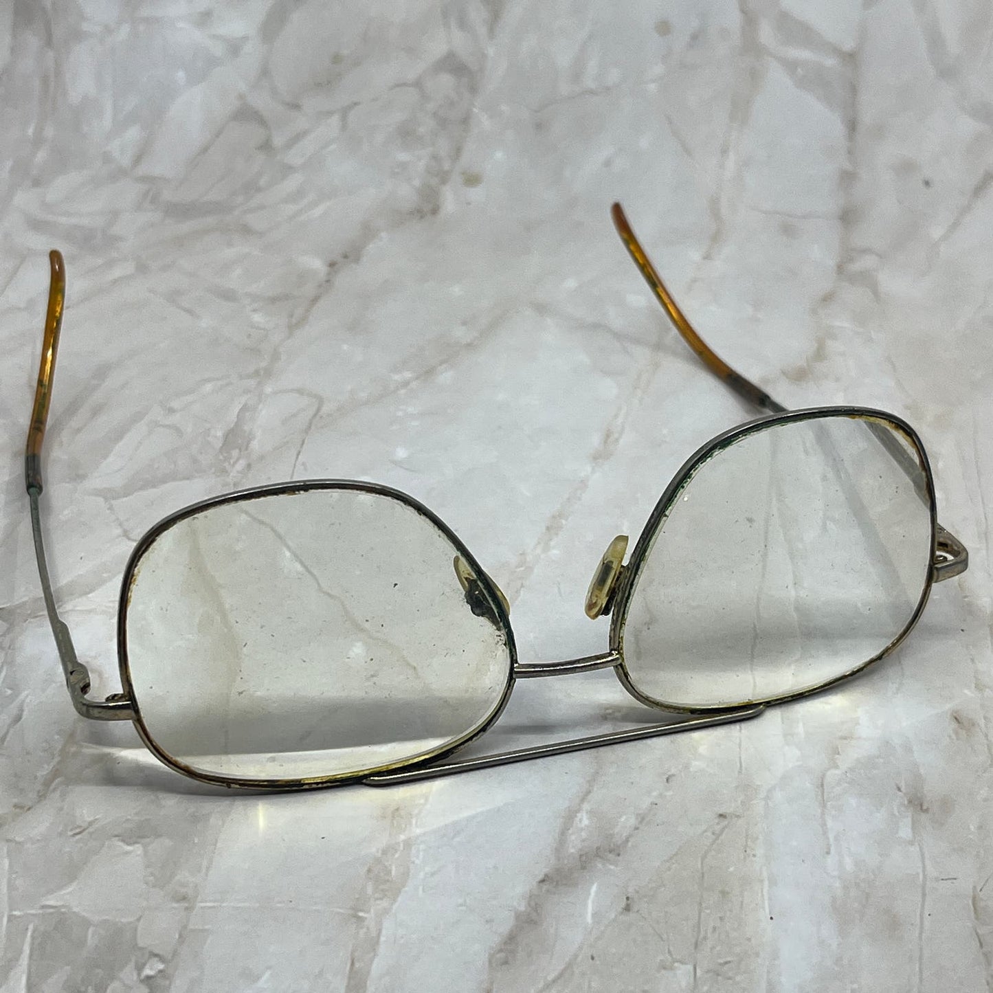 Retro Men’s Gold Tone Aviator Sunglasses Eyeglasses Frames TD7-G3-6