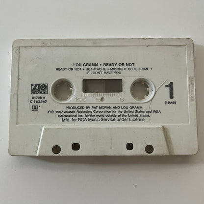 Lou Gramm - Ready or Not Cassette Tape TB6-OT1