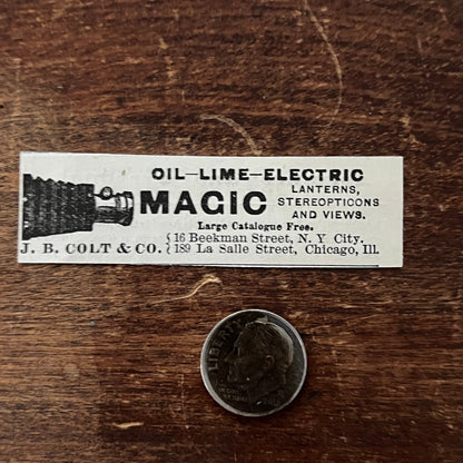 J.B. Colt & Co Oil Lime Electric Lanterns Original Advertisement AD8-P29