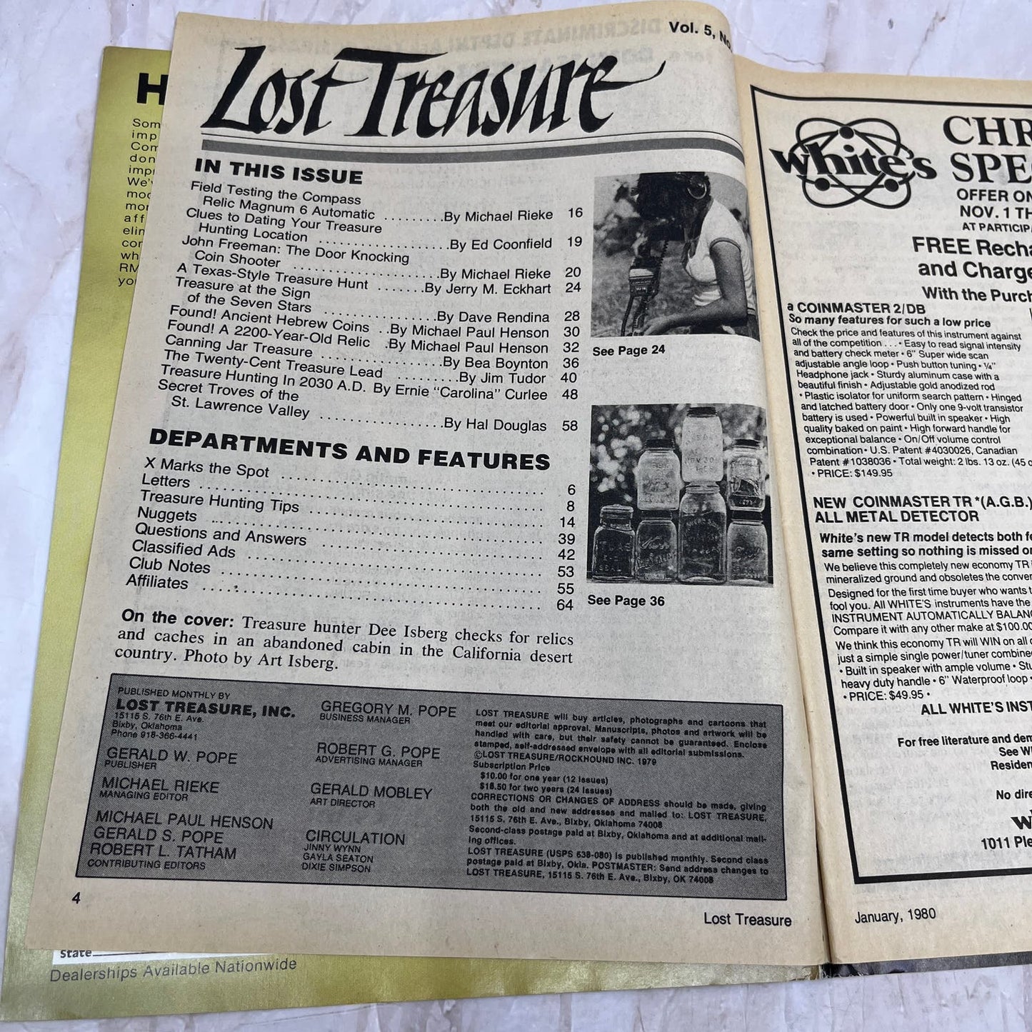 1980 Jan - Lost Treasure Magazine - Treasure Hunting Gold Prospecting M15