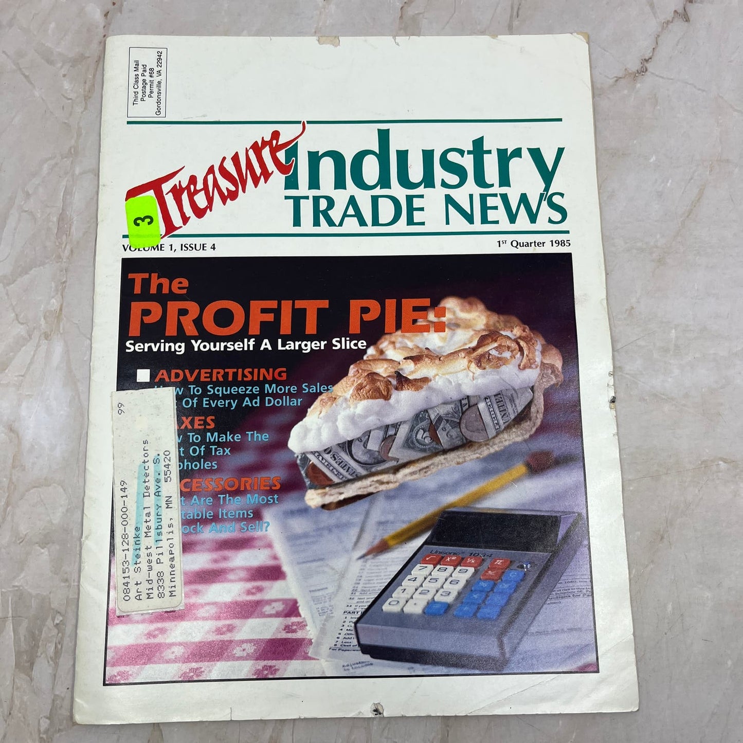 1985 1st Quarter - Treasure Industry Trade News Magazine - Treasure Hunting M18