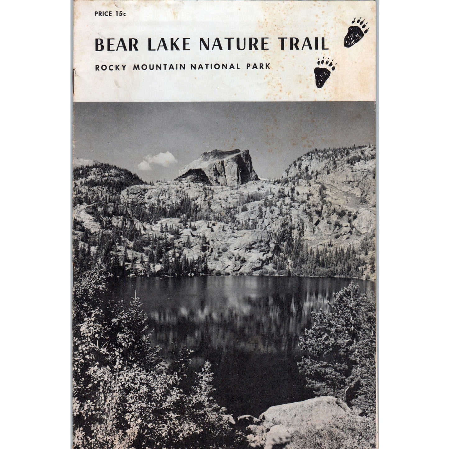1971 Bear Lake Nature Trail Rocky Mountain National Park Travel Booklet AD8-R8