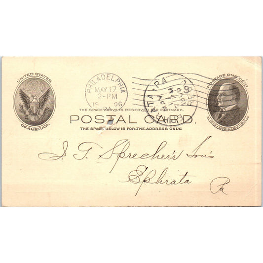 1908 Keeley Stove Company Columbia PA Payment Receipt Postal Card AE8